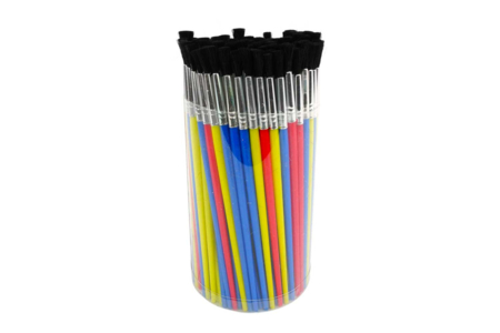 Pinceaux pour collectivités - Tube de 144 pinceaux - Pinceaux brosses – 10doigts.fr
