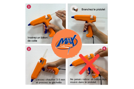 pistolet colle magnum - Pistolet à colle – 10doigts.fr