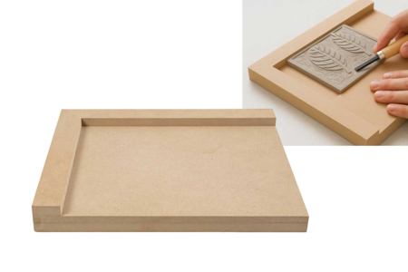 Planche de maintien pour linogravure - Linogravure – 10doigts.fr