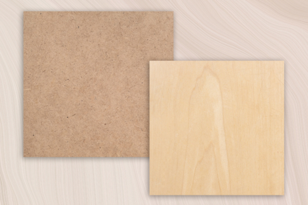 plaque en bois medium mdf carré - Silhouettes en bois – 10doigts.fr