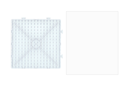 plaque picots et feuille sulfurisée - Perles à repasser 5 mm – 10doigts.fr