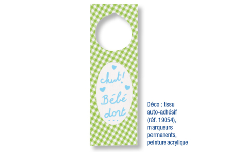 Plaque poignée de porte - Activités manuelles objets décorés – 10doigts.fr