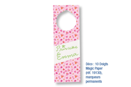 Plaque poignée de porte - Activités manuelles objets décorés – 10doigts.fr