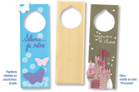 Plaque pour poignée de porte - Activités manuelles objets décorés – 10doigts.fr