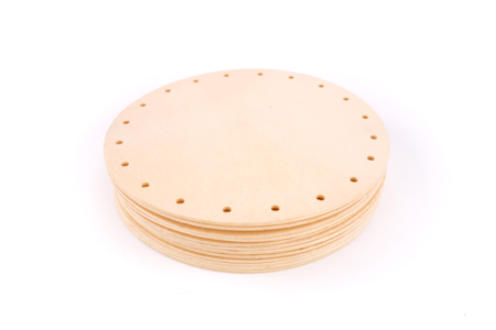 Plaques rondes perforées pour rotin - Vannerie – 10doigts.fr