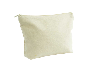 Pochette en coton, fermeture zippée  - Coton, lin - Textiles – 10doigts.fr