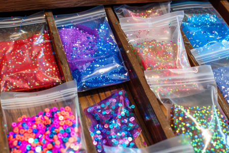 Pochettes zip 4 x 6 cm - 100 pièces - Plastique Transparent – 10doigts.fr