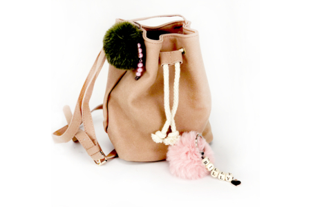 pompons fourrure sac - Pompons – 10doigts.fr