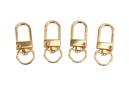 porte clés mousqueton dorés - Clips et mousquetons : les finitions pour vos accessoires DIY – 10doigts.fr