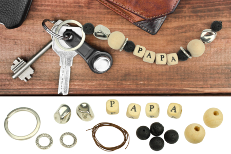 porte clés papa fête des pères cadeau - Porte-clés – 10doigts.fr