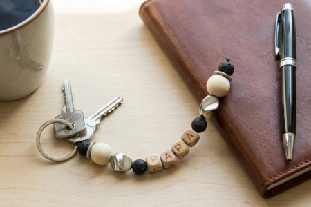 porte clés PAPA idée cadeau fête des pères DIY - Porte-clés – 10doigts.fr