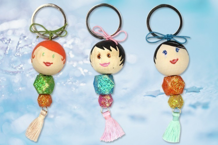 porte-clés sirènes - Activités manuelles pour fabriquer vos porte-clés – 10doigts.fr