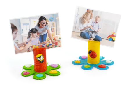 porte photo bouchon DIY - Activités manuelles cadeaux maitresses, maitres, ATSEM, AESH, nounous... – 10doigts.fr