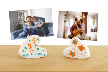porte photo coeur Pate Modeler - Activités manuelles modelage – 10doigts.fr