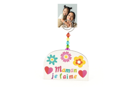 porte-photo maman perles facettes - Perles Acrylique – 10doigts.fr