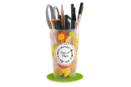 pot à crayons cadeau enfants fête des mères pères - Activités manuelles fête des pères – 10doigts.fr