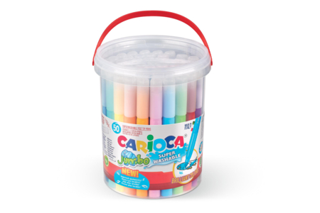 pot de 50 feutres de dessin pour enfants - Feutres pointes larges : pour des coloriages éclatants et des aplats parfaits – 10doigts.fr