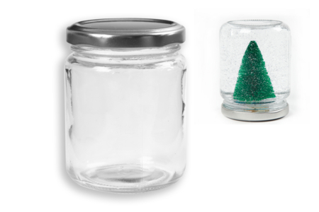 pot en verre boule à neige - Supports en Verre – 10doigts.fr