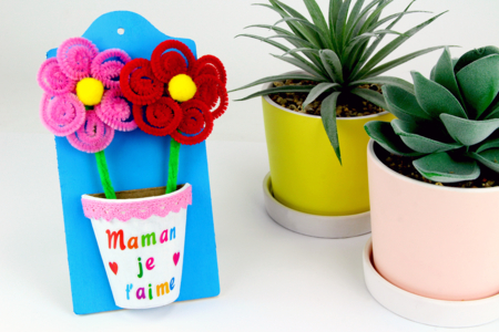 Demi-pot en papier mâché - Pots en carton – 10doigts.fr