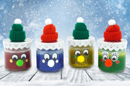 Mini bonnets tricotés - 6 pièces - Petites décorations de Noël – 10doigts.fr
