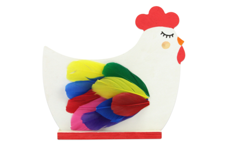 poule bois - Supports de Pâques à décorer – 10doigts.fr
