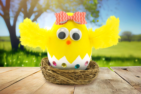 poussin pâques activité enfant DIY - Activités manuelles DIY Pâques – 10doigts.fr