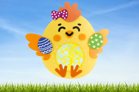 poussin string art - Activités manuelles bricolages – 10doigts.fr