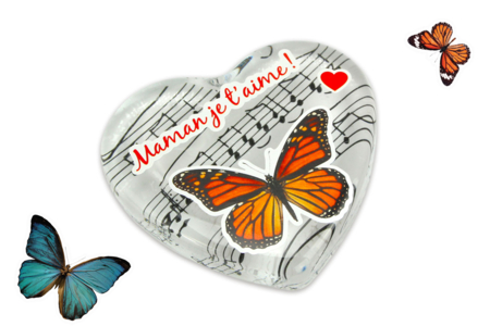 presse papier en verre maman - Activités manuelles fête des mères – 10doigts.fr