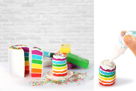 rainbow cake chantilly - 10doigts.fr