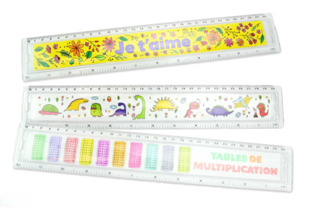 regle mesure - Plastique Transparent – 10doigts.fr