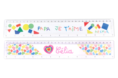 règle transparente - Plastique Transparent – 10doigts.fr