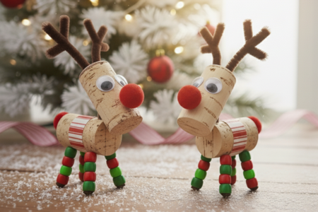 renne bouchon liège noël activité - Activités manuelles animaux – 10doigts.fr