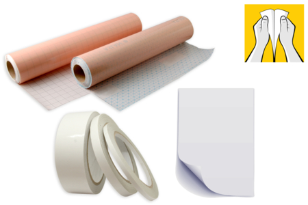 rouleaux double face proège livre - Adhésifs transparents – 10doigts.fr