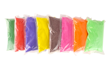 sable fin coloré 8 x 1 kg - Sables colorés – 10doigts.fr
