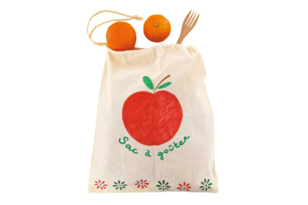 sac à gouter en coton - Coton, lin - Textiles – 10doigts.fr
