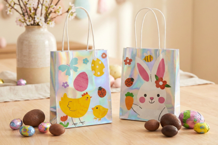 sac pâques oeufs - Papiers cadeaux et sacs – 10doigts.fr