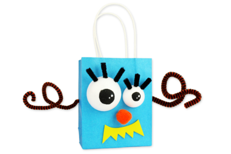 sachets à bonbons halloween monstres - Activités manuelles Halloween – 10doigts.fr