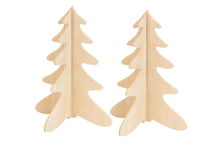 sapin en bois à emboiter - Objets en bois Noël – 10doigts.fr