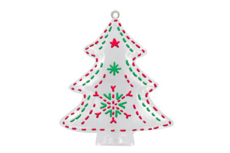sapin flocon - Plastique Transparent – 10doigts.fr