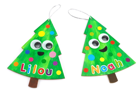 sapin noël DIY enfants - Activités manuelles décorations du sapin de Noël – 10doigts.fr