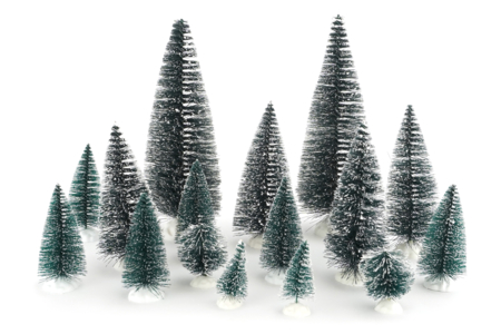 sapins décoratifs enneigés miniature - Déco Noël Nature – 10doigts.fr