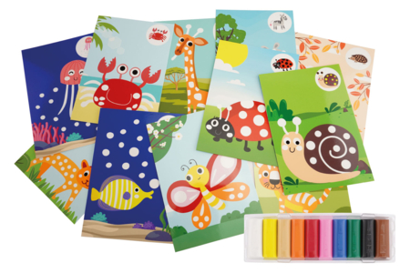 Set de 12 cartes de modelage A5 + CADEAU de 10 rondins de pâte à modeler - Kits éducatifs – 10doigts.fr