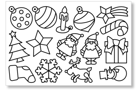 Stickers transparents à colorier  Gommettes à colorier, à gratter  10