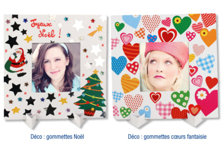 Set de 2 cadres photo à colorier - Supports en papier – 10doigts.fr