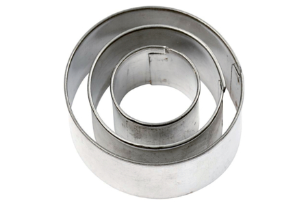 Set de 3 emporte-pièces ronds, tailles assorties  - Emporte-pièces créatifs pour enfants – 10doigts.fr