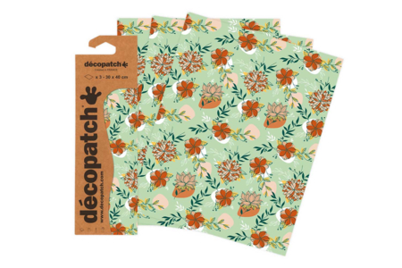 Set de 3 feuilles Décopatch N°913 - Papiers Décopatch – 10doigts.fr