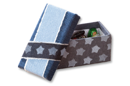 Set de 4 coupons de tissu auto-adhésif effet Jean - Tissus adhésifs – 10doigts.fr