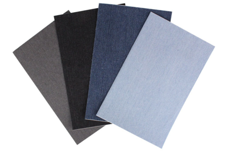 Set de 4 coupons de tissu auto-adhésif effet Jean - Tissus adhésifs – 10doigts.fr