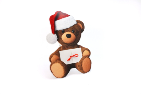 Set de 6 grandes cartes oursons à message  - Cartes de voeux – 10doigts.fr