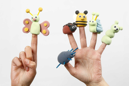 silck clay pastel marionnettes - Pâtes à modeler autodurcissantes – 10doigts.fr